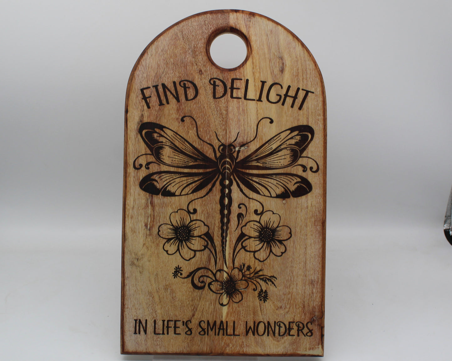 Arch Shaped Dragonfly Chopping Board