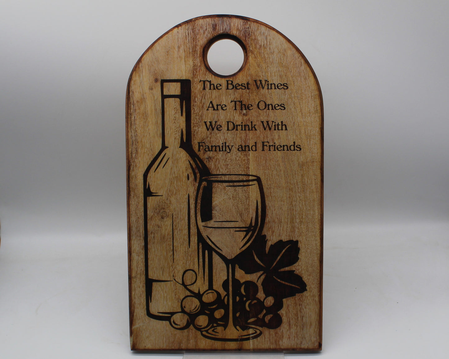 Arch Shaped Wine - The Best Wines Chopping Board