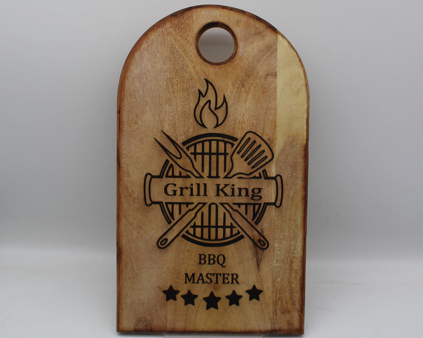 Arch Shaped Male - The Grill King, BBQ Master Chopping Board