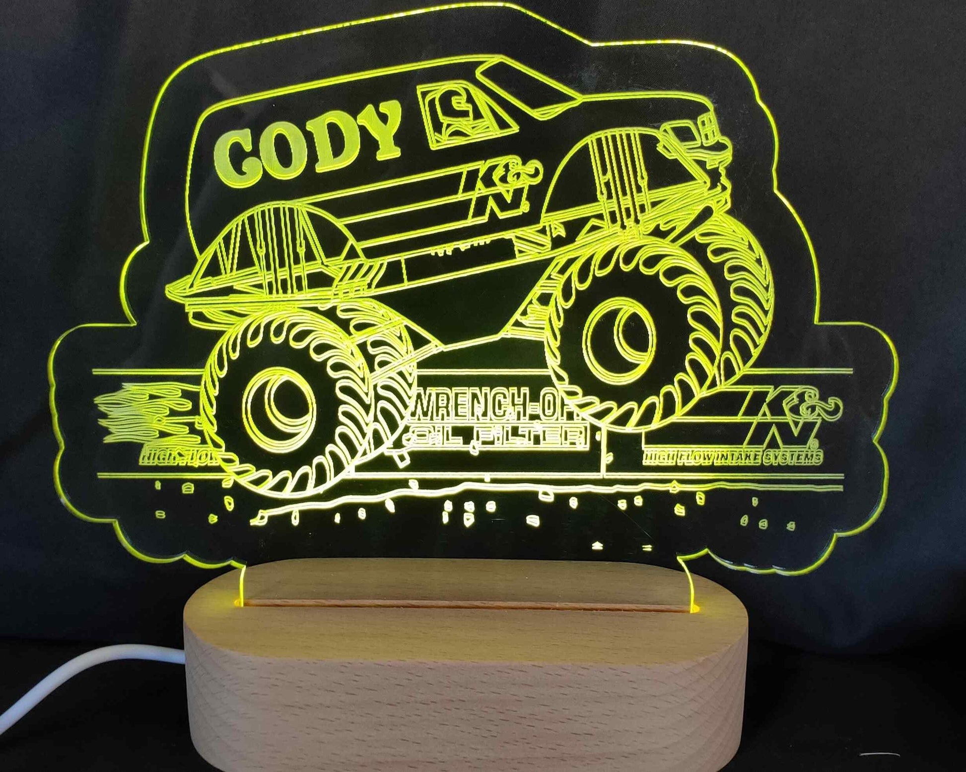 Monster Truck Night Light - Haisley Design