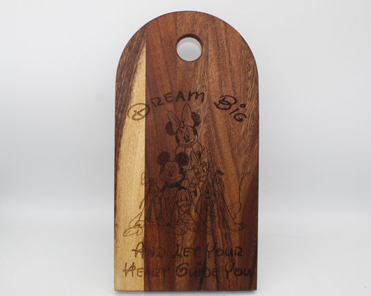 Arch Shaped Dream Big Serving Board