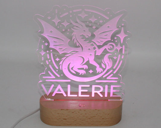 Dragon Night Light Personalized