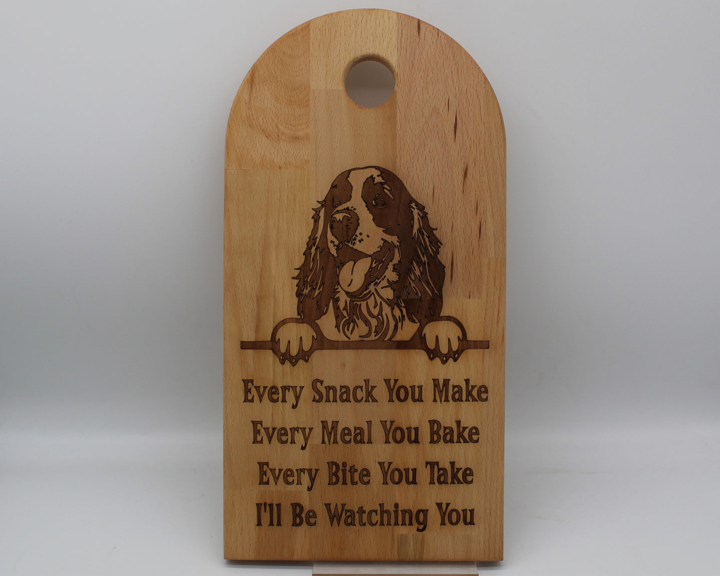 Arch Shaped Every Snack Serving Board - Cocker Spaniel