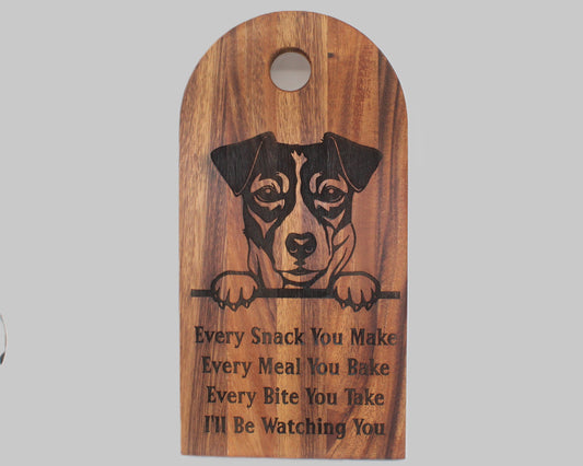 Arch Shaped Every Snack Serving Board - Jack Russel