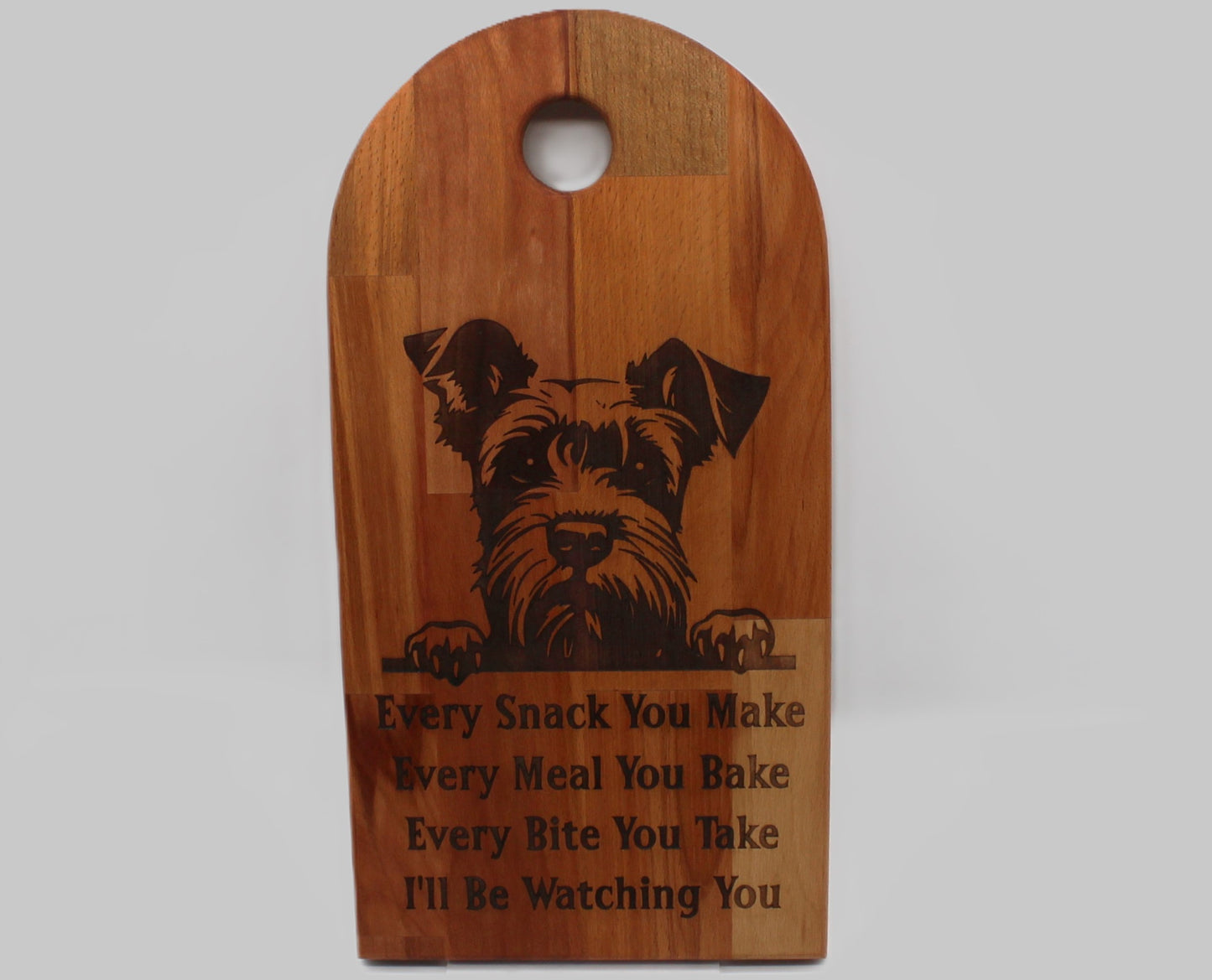 Arch Shaped Every Snack Serving Board - Miniature Schnauzer