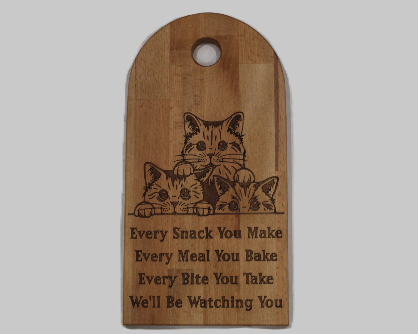 Arch Shaped Every Snack Serving Board - Cats