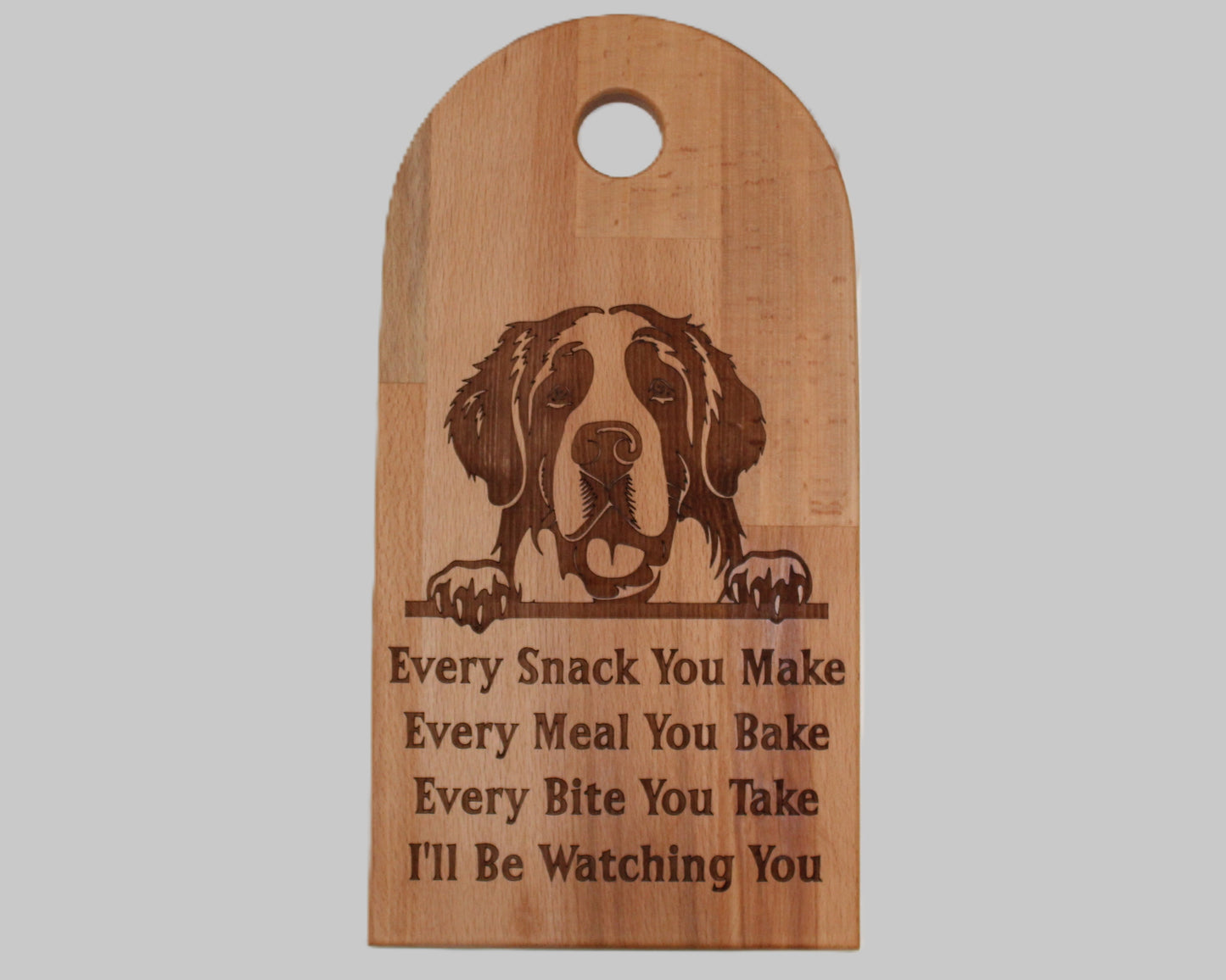 Arch Shaped Every Snack Serving Board - St Bernard