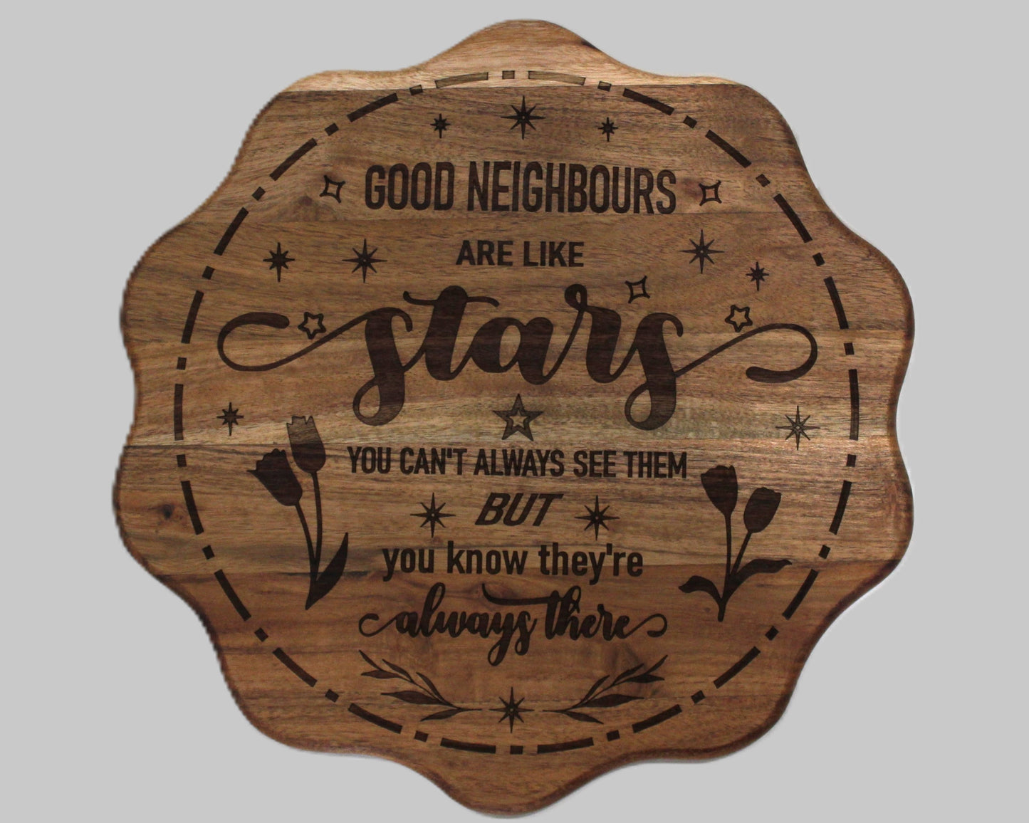 Wave Shaped Neighbours Serving Board