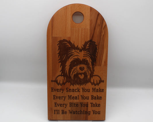 Arch Shaped Every Snack Serving Board - Yorkshire Terrier