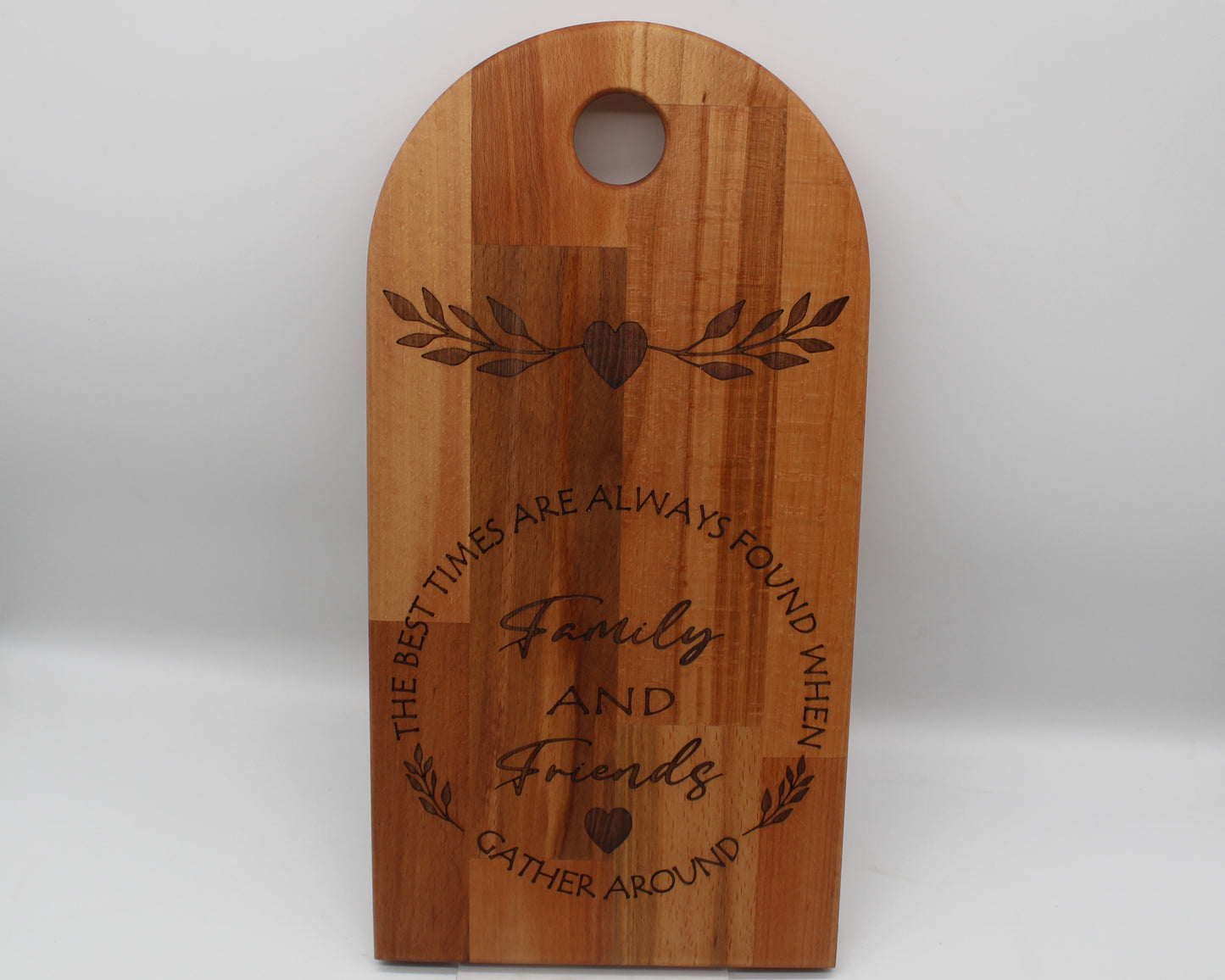 Arch Shaped Family and Friends Serving Board