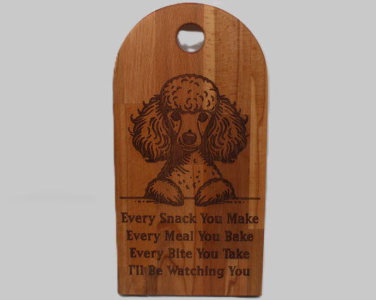 Arch Shaped Every Snack Serving Board - Poodle