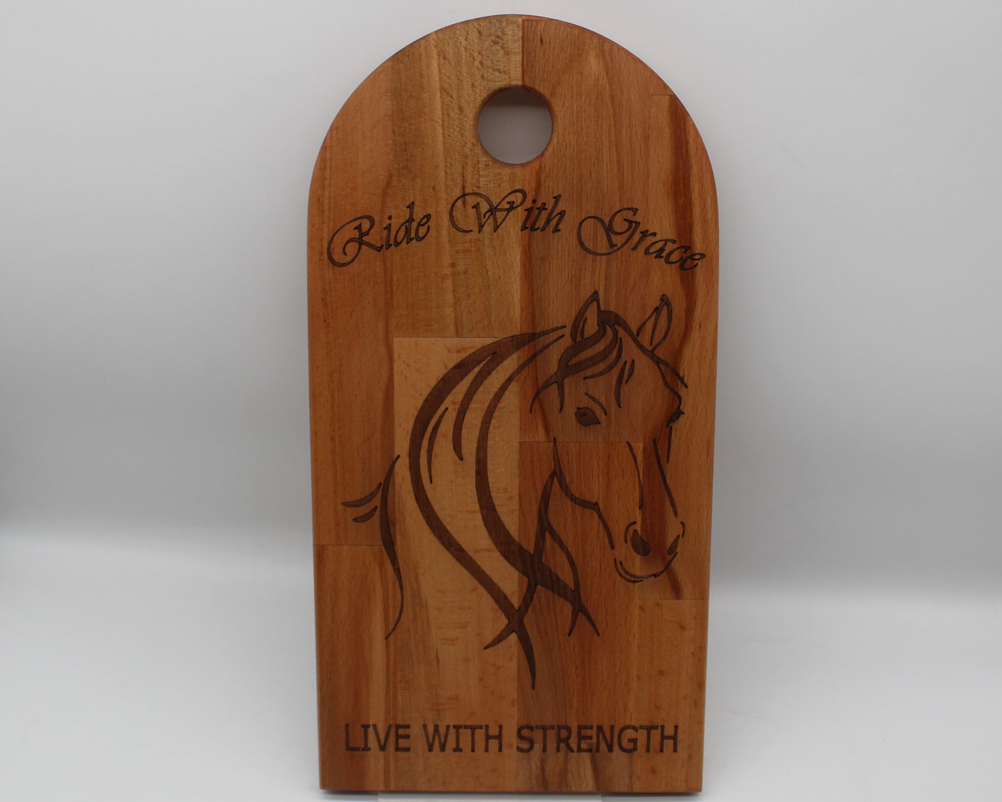 Arch Shaped Horse - Ride with Grace Serving Board