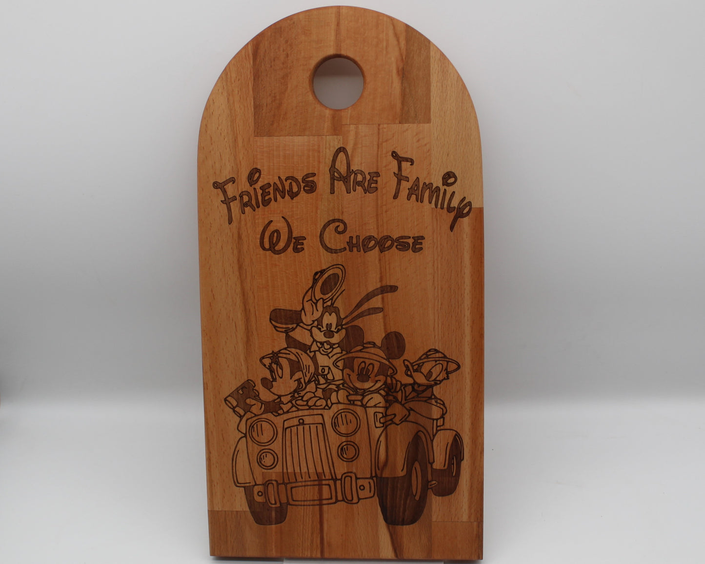 Arch Shaped Friends Are Family Serving Board