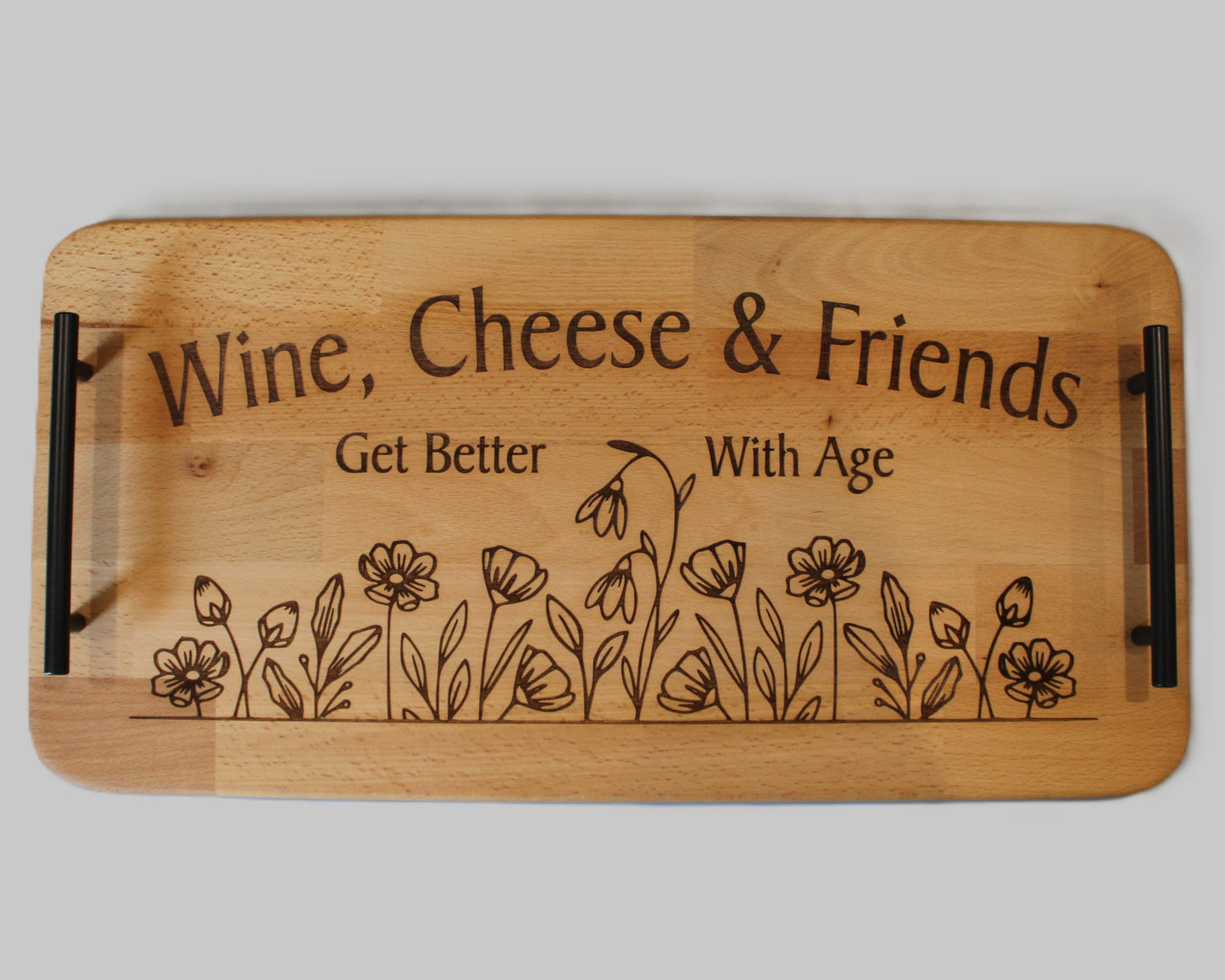 Wine And Cheese Serving Tray - Assorted Designs