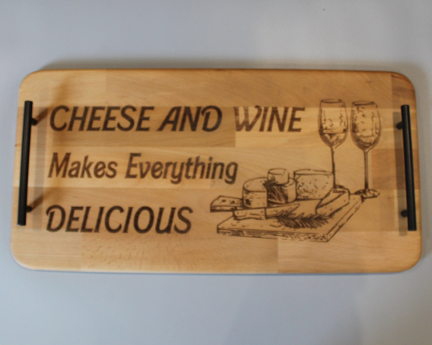 Wine And Cheese Serving Tray - Assorted Designs