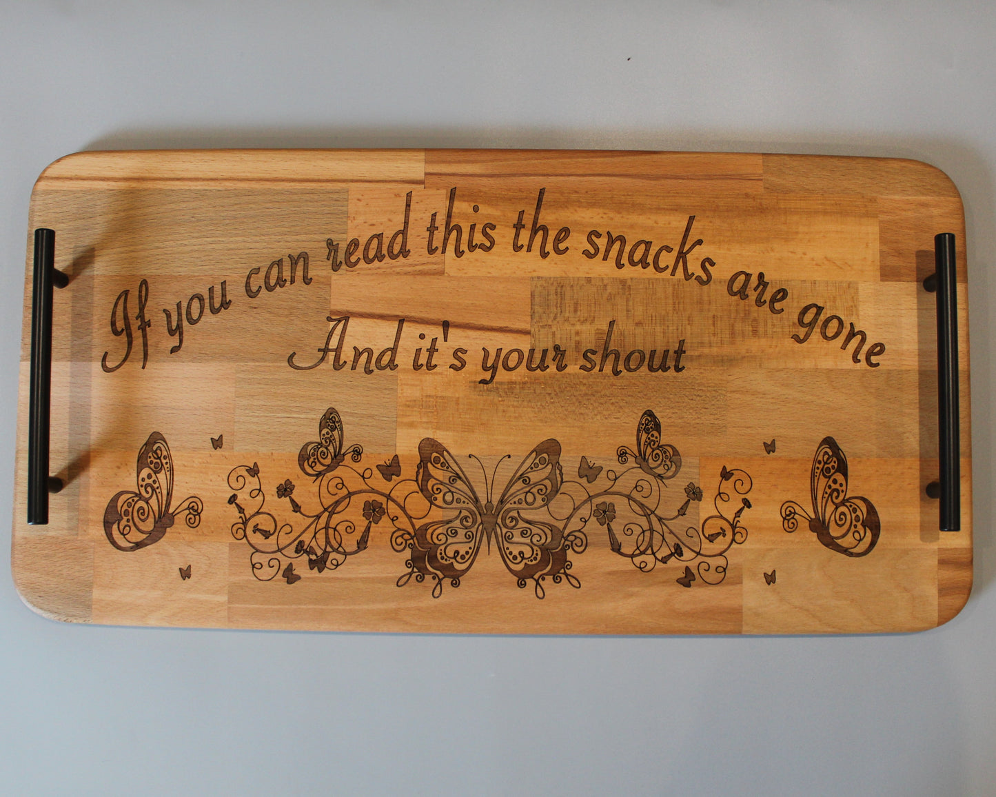 If You Can Read This Serving Tray - Butterflies - Assorted Designs