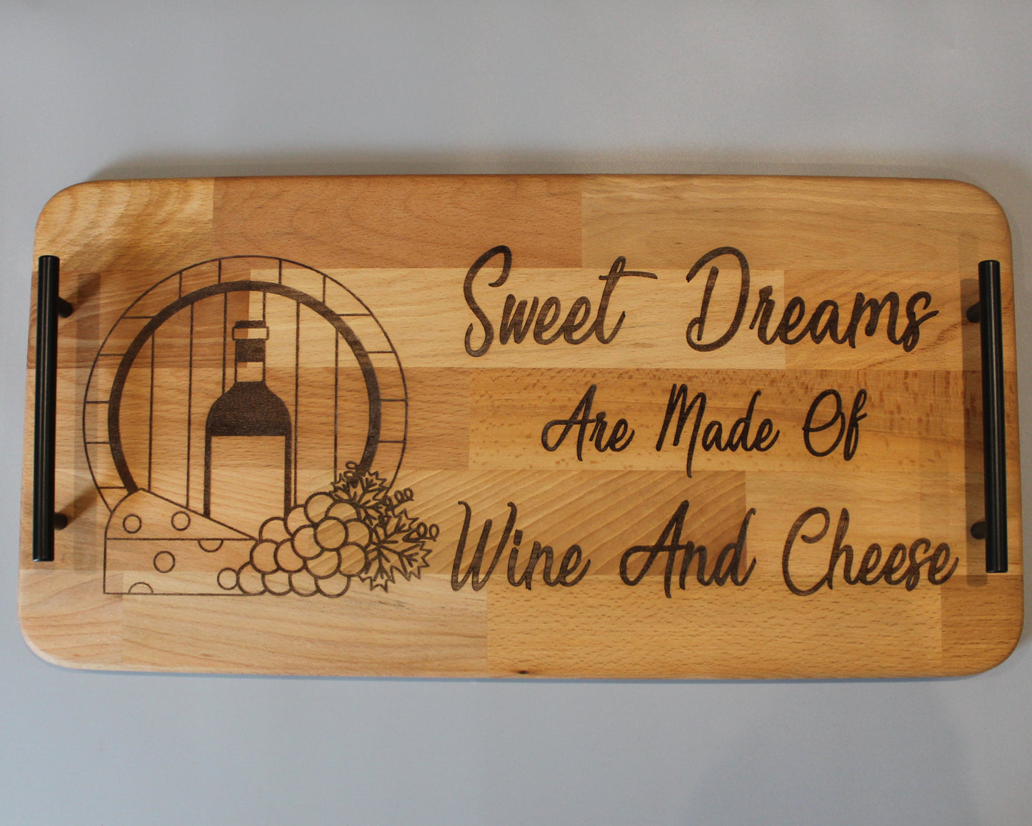 Wine And Cheese Serving Tray - Assorted Designs