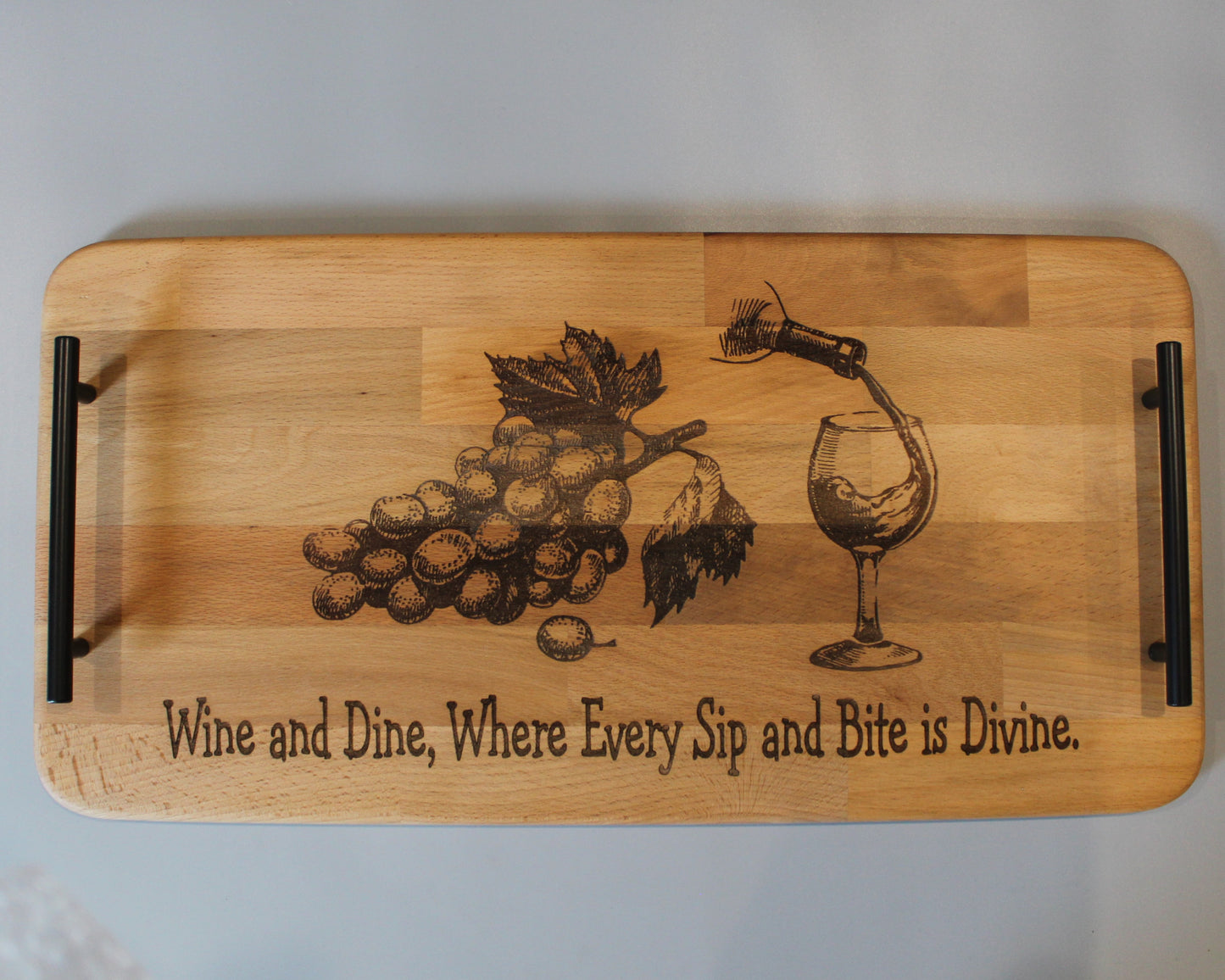 Wine And Cheese Serving Tray - Assorted Designs