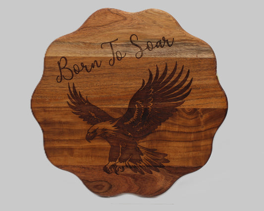 Wave Shaped Eagle - Born To Soar Serving Board