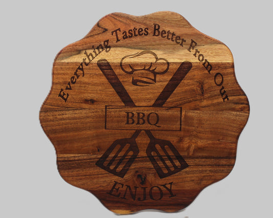 Wave Shaped Male - Everything Tastes Better From Our BBQ Serving Board