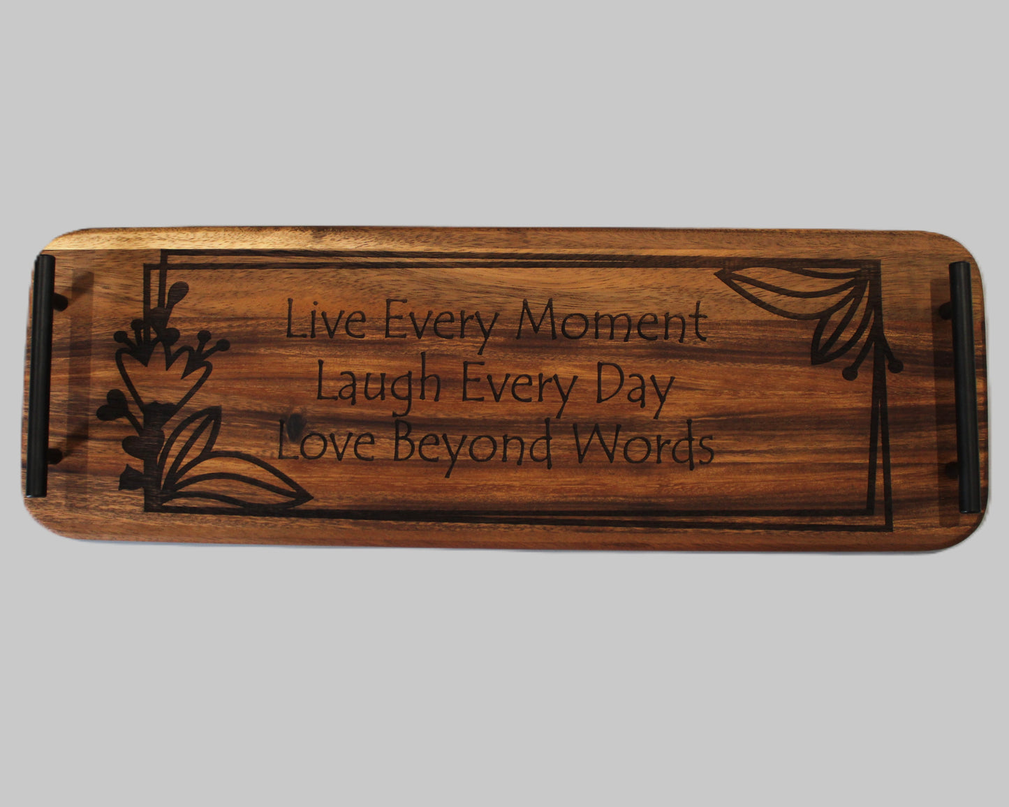 Live Every Moment Serving Tray