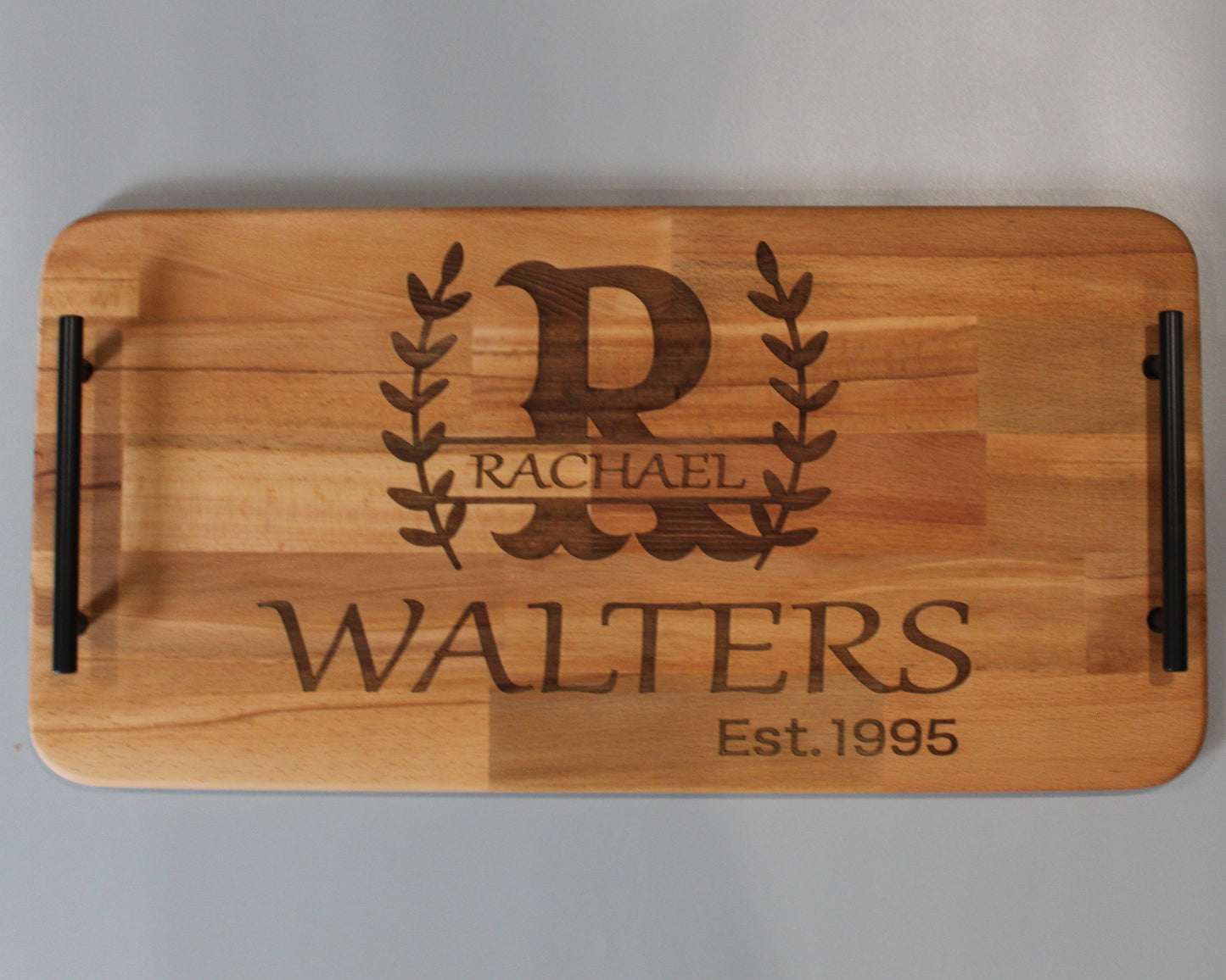 Name Personalised Serving Board With Handles