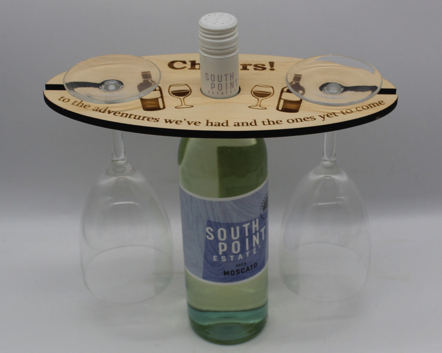 Wine Caddy - Cheers To The Adventures