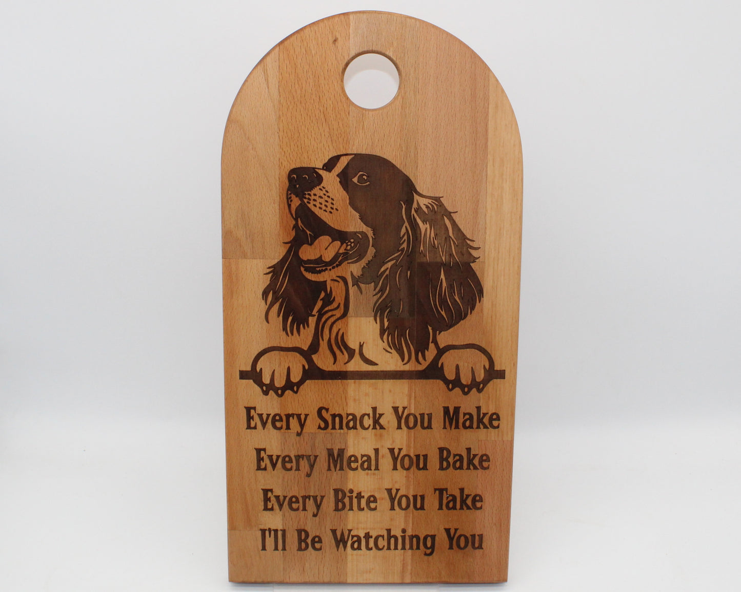 Arch Shaped Every Snack Serving Board - Springer Spaniel