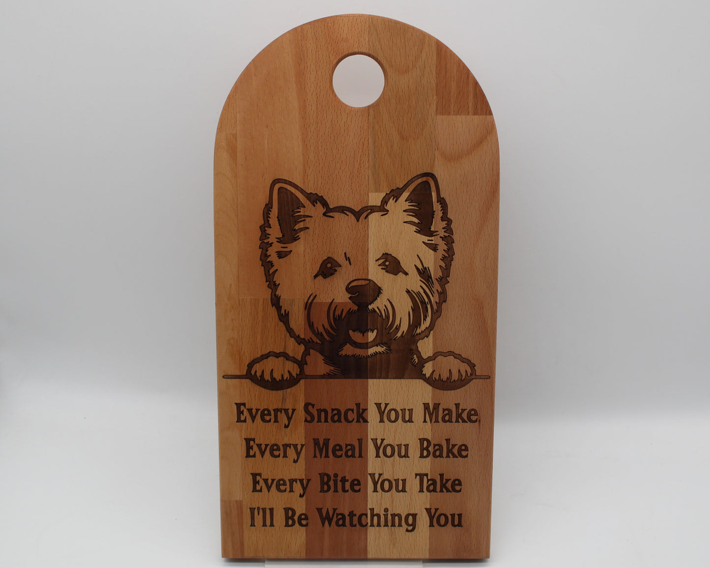 Arch Shaped Every Snack Serving Board - Westie