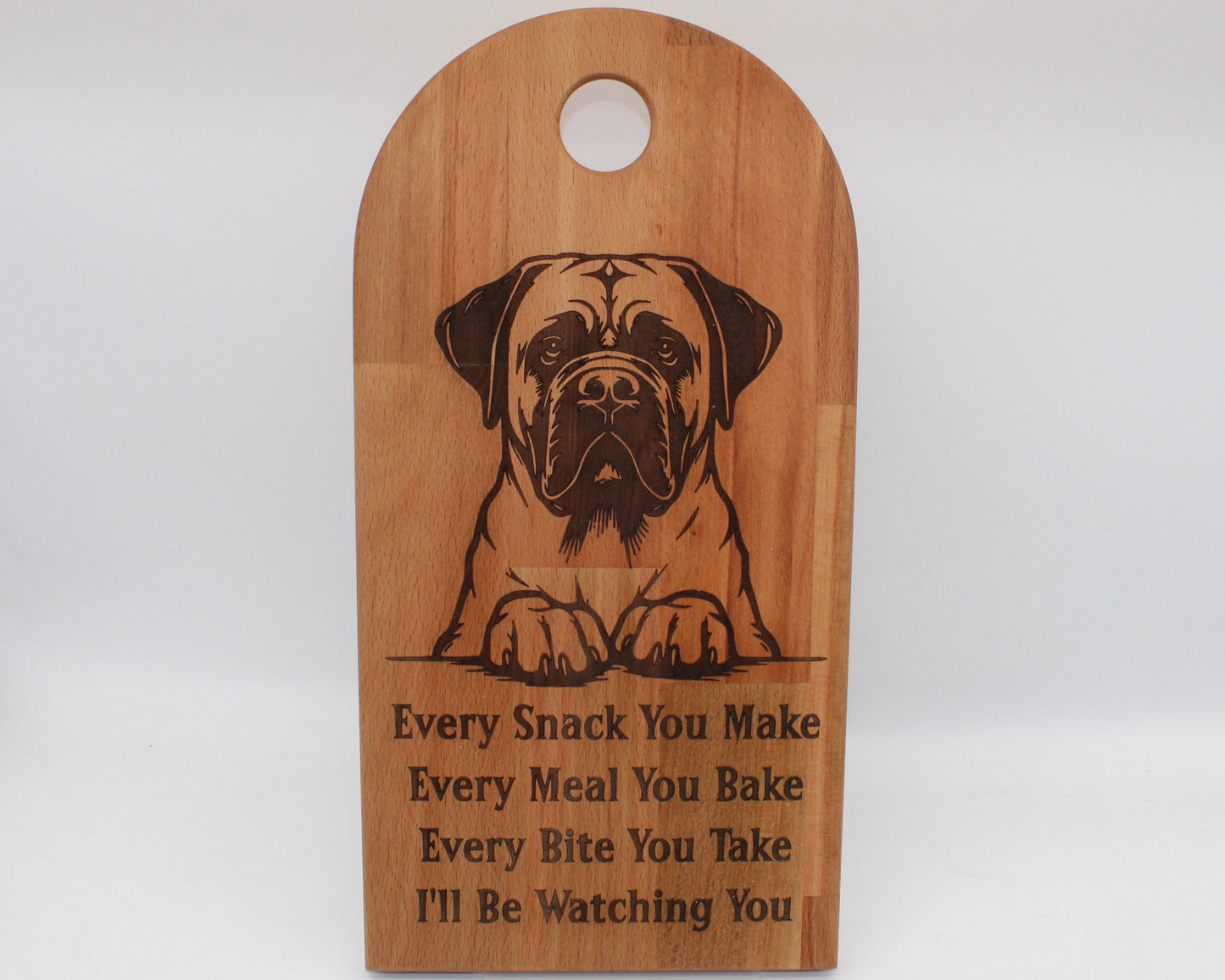 Arch Shaped Every Snack Serving Board - Bullmastiff