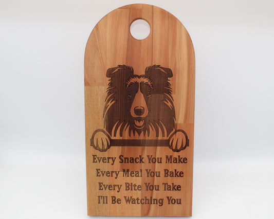 Arch Shaped Every Snack Serving Board - Collie Rough