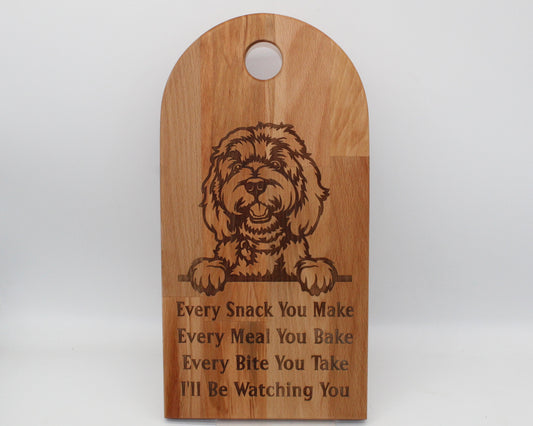 Arch Shaped Every Snack Serving Board - Labradoodle