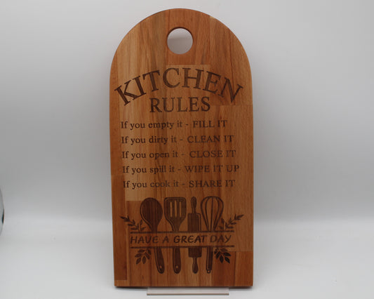 Arch Shaped Kitchen - Rules Serving Board