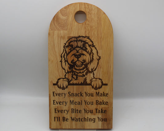 Arch Shaped Every Snack Serving Board - Labradoodle