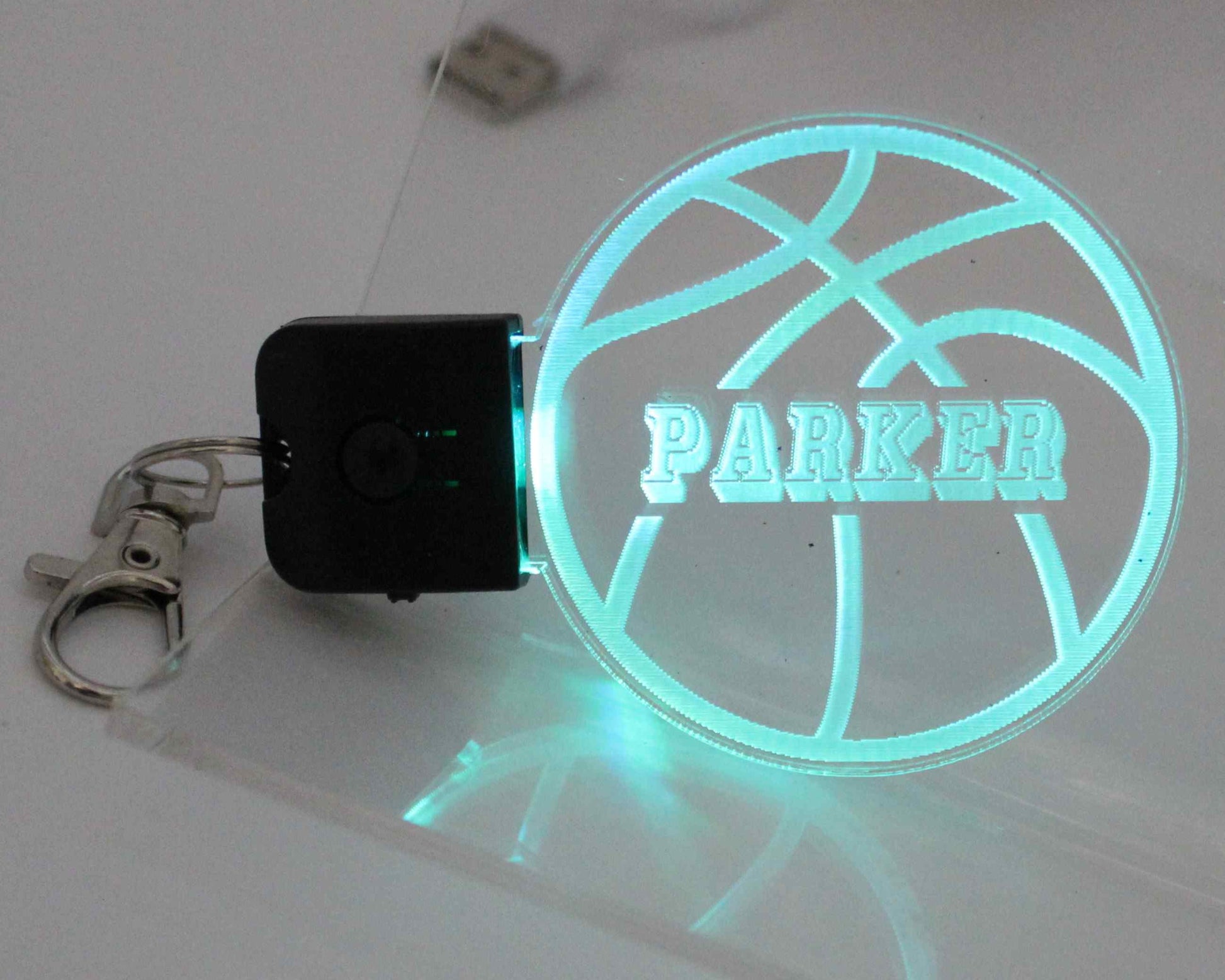 basketball multi changing colours keychain - Haisley Design