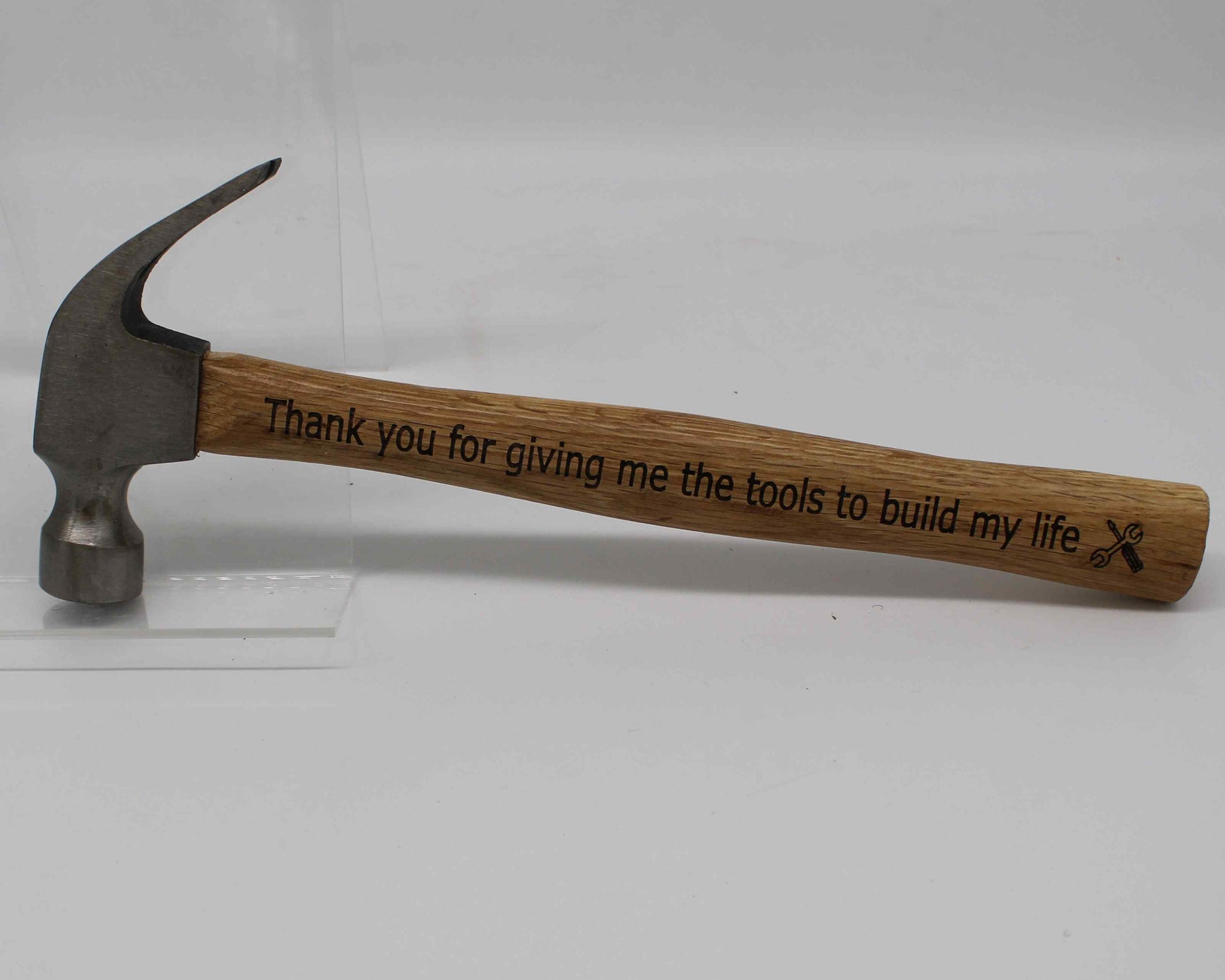 Engraved saying hammers - Haisley design