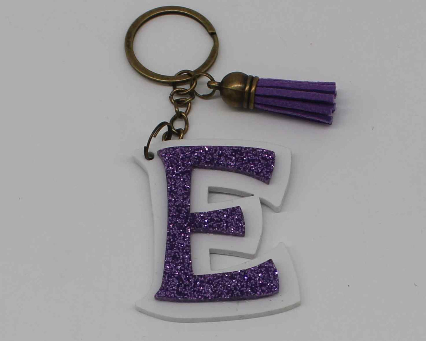 Glitter Letter Keychain - Haisley Design