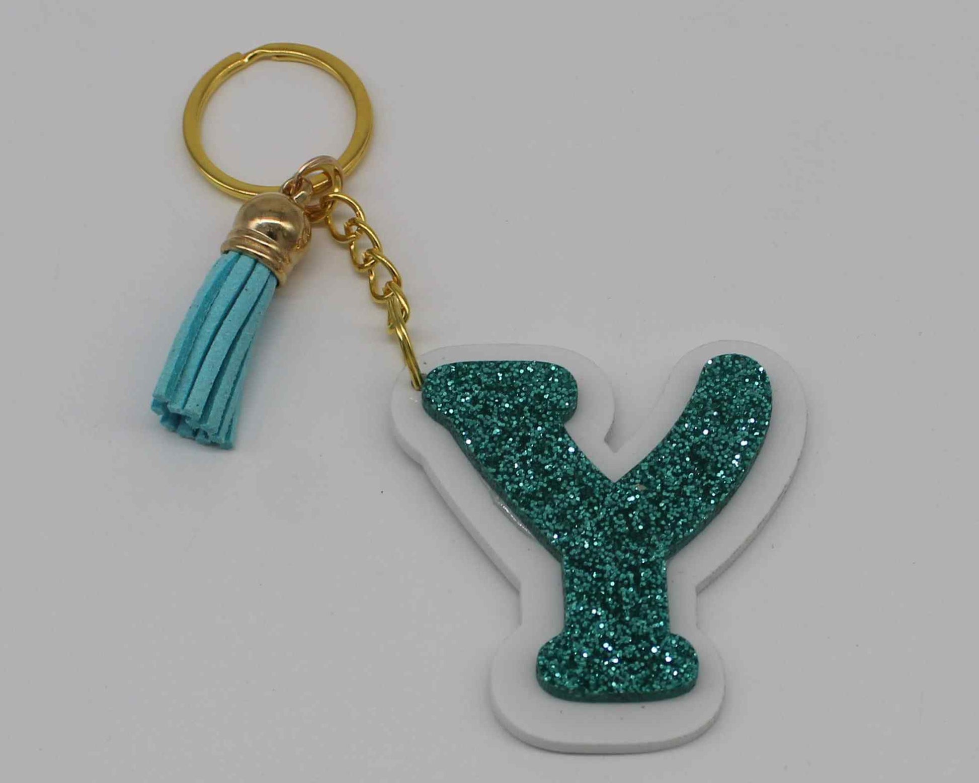 Glitter Letter Keychain - Haisley Design