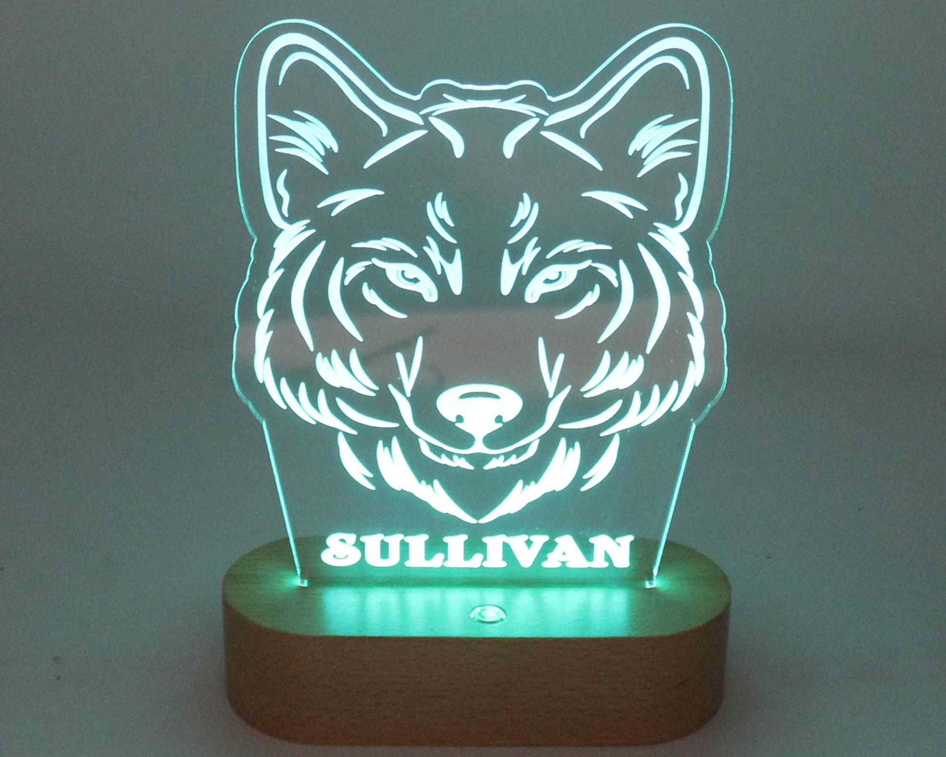 Wolf Night Light personalised - Haisley Design