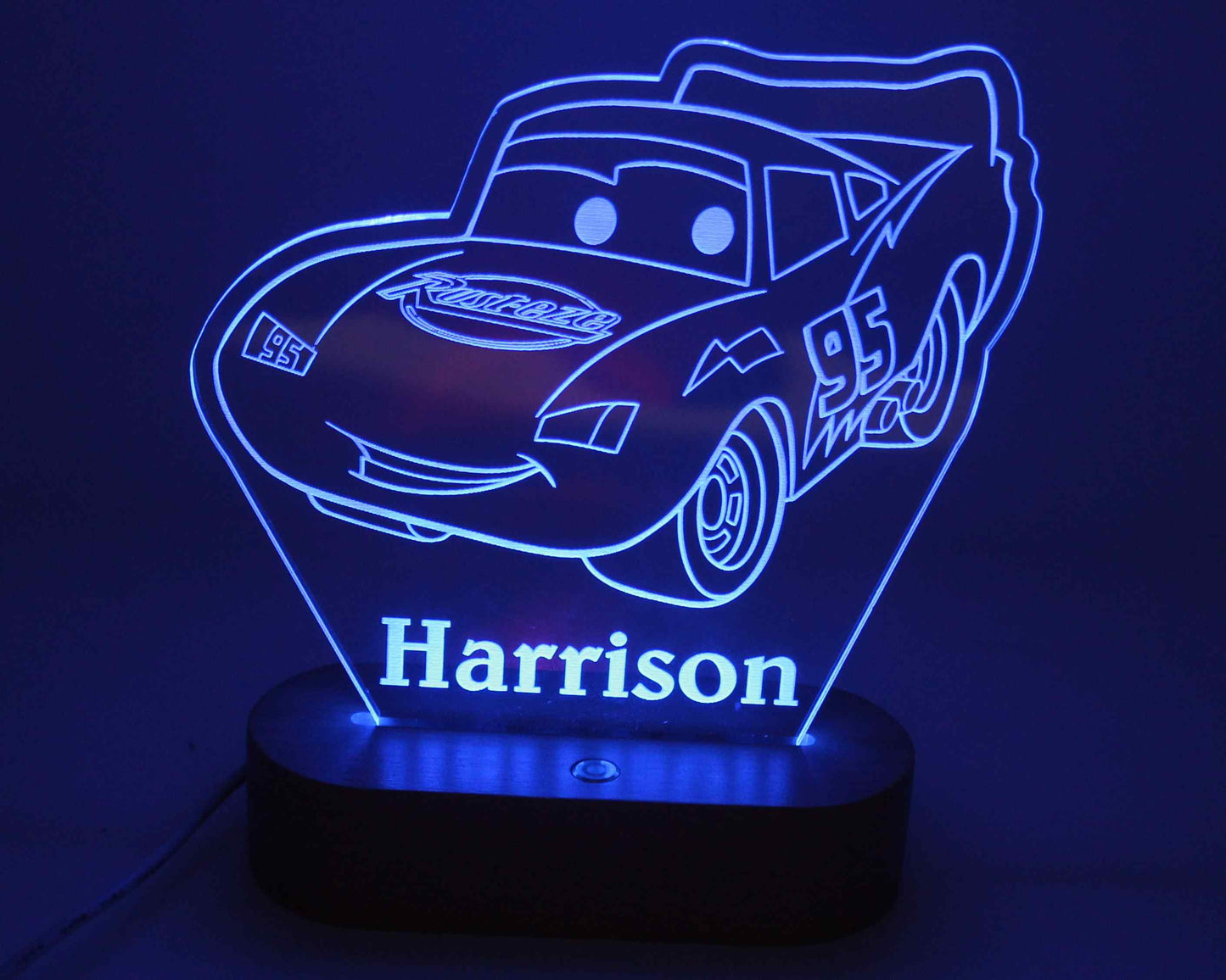 Cars Night Light Personalised