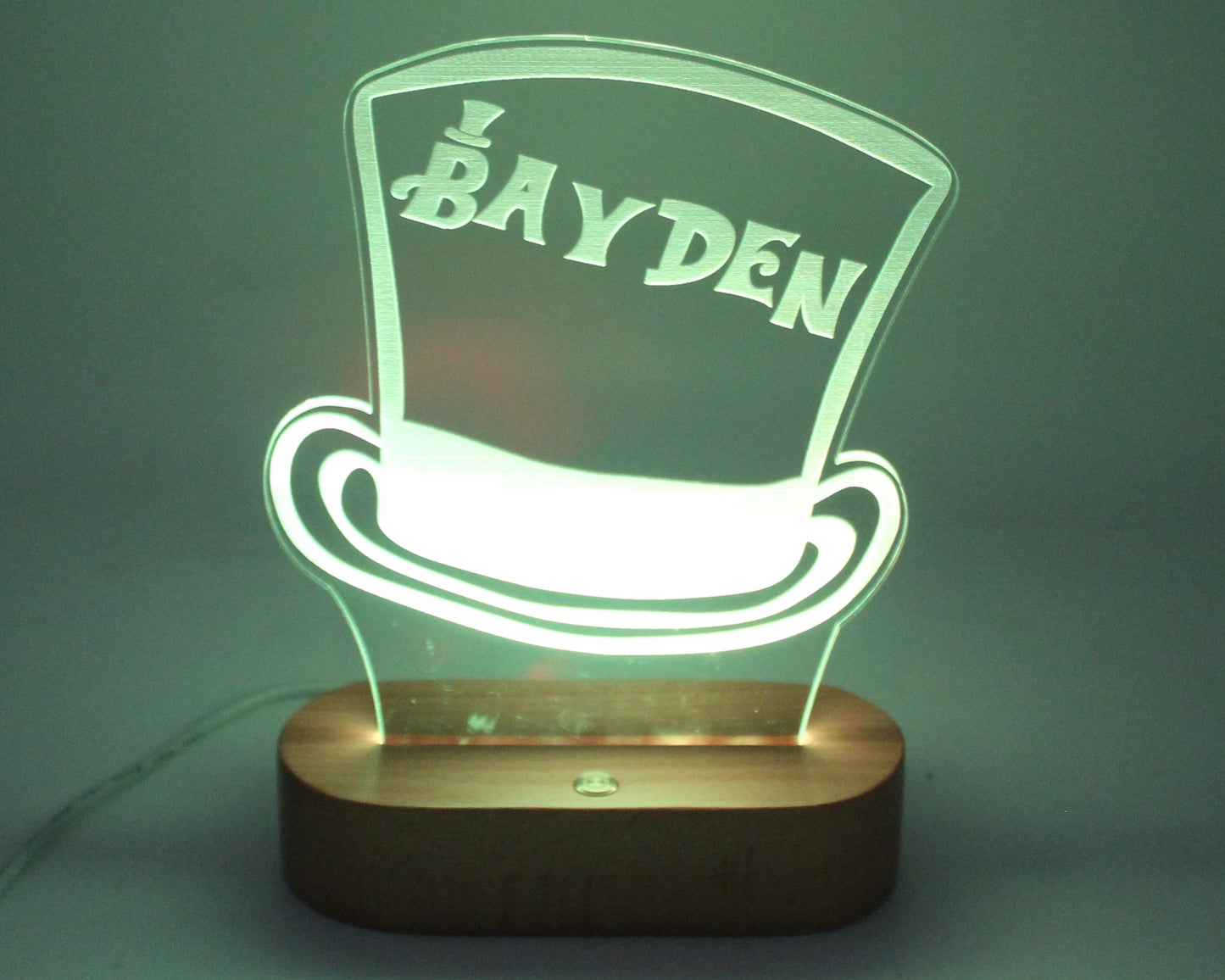 Hat Personalised Night Light