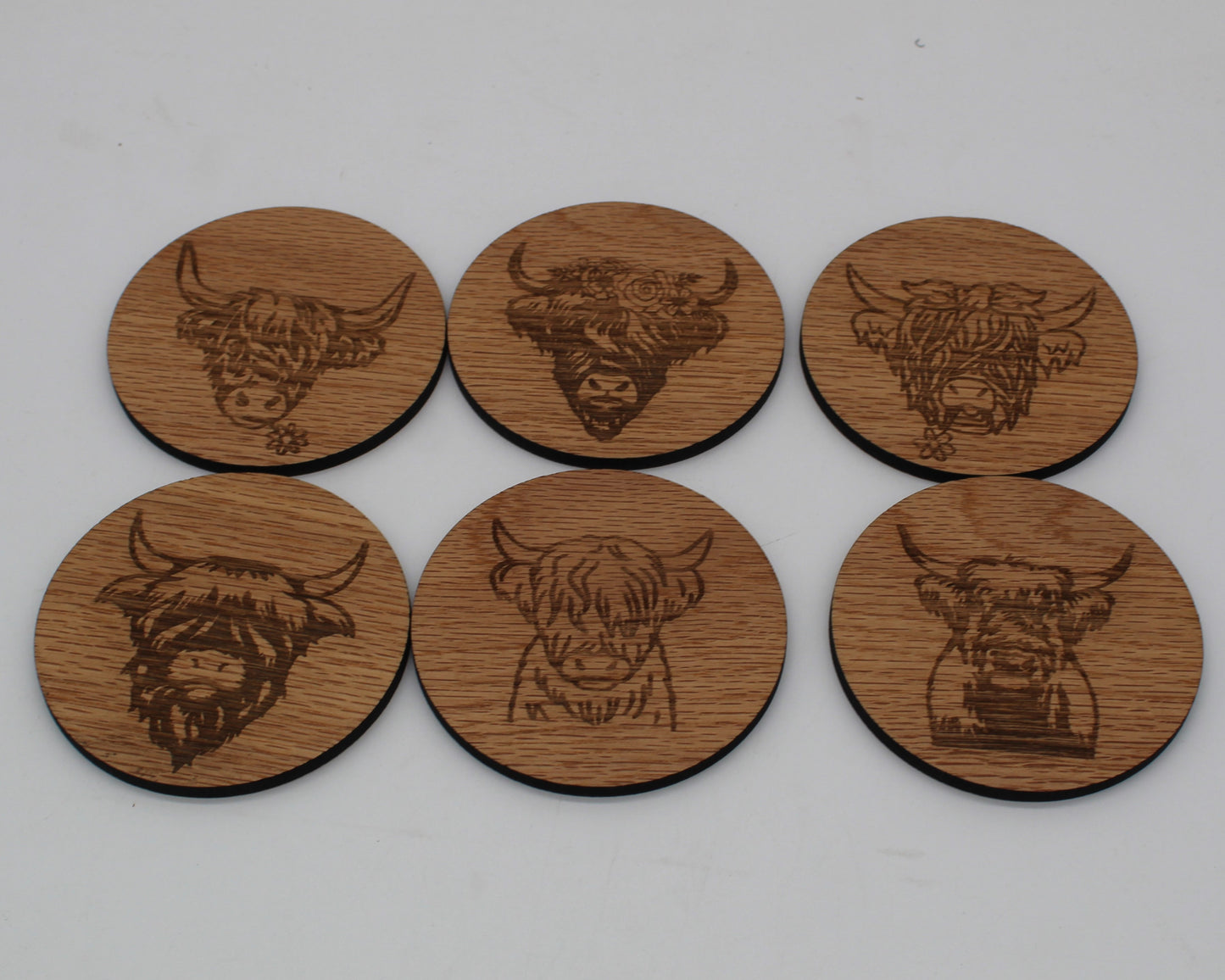 Highland Cow Drink Coasters