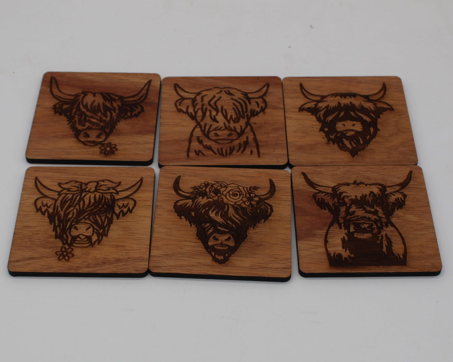 Highland Cow Drink Coasters