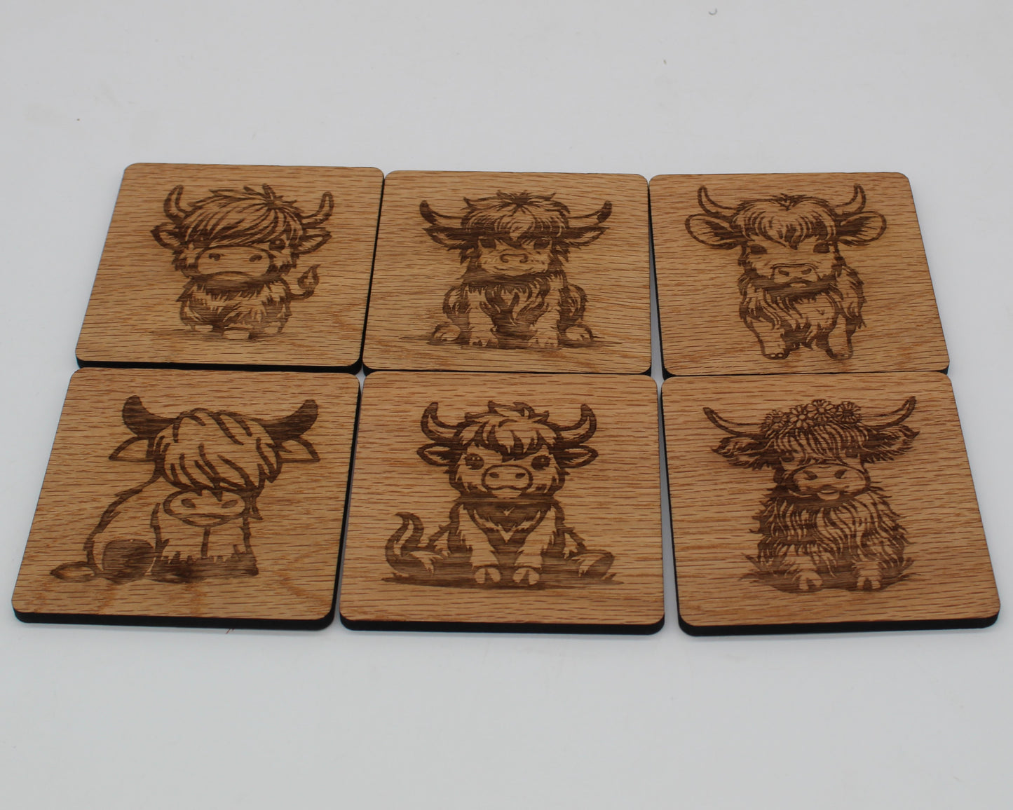 Highland Cows Drink Coasters