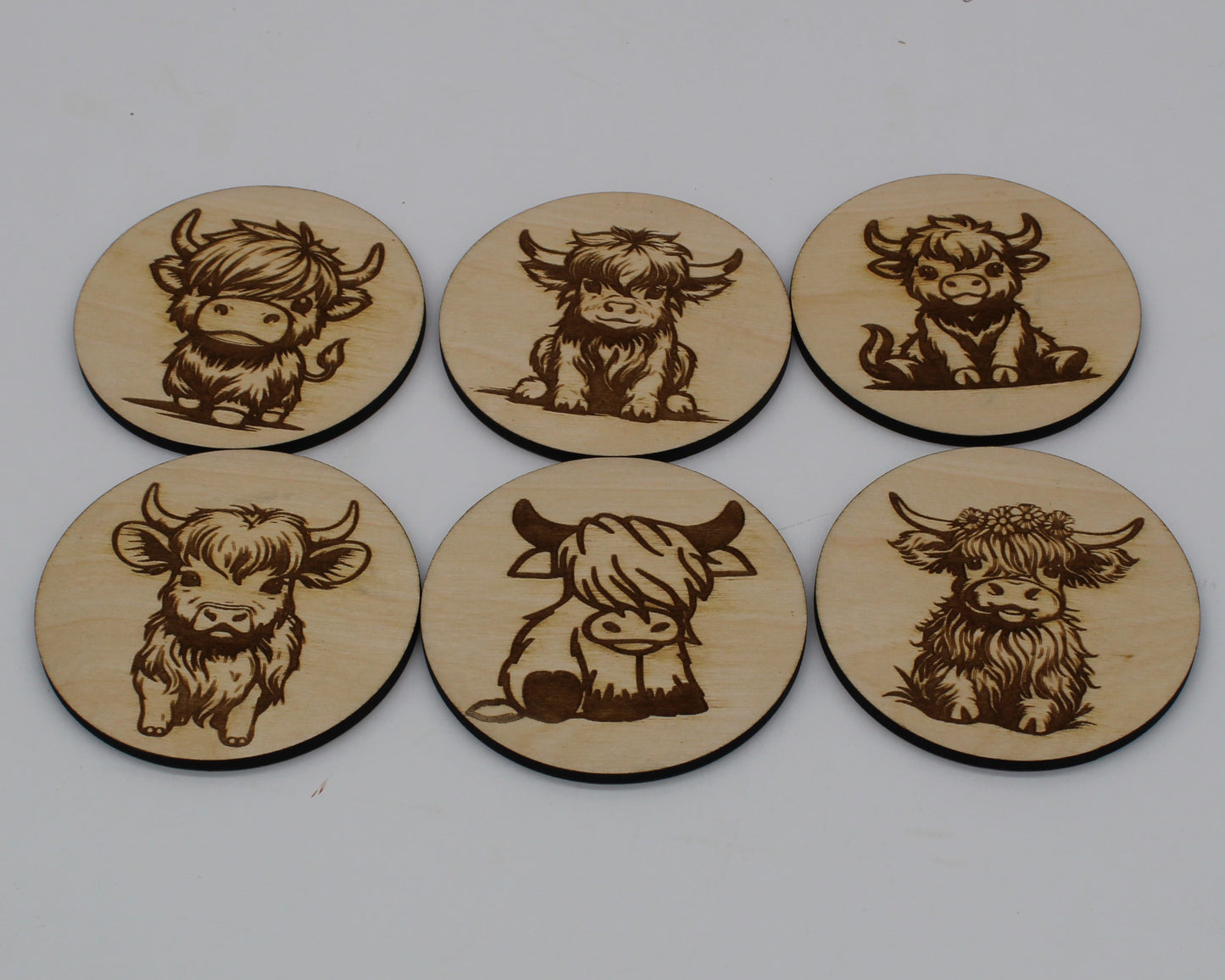 Highland Cows Drink Coasters