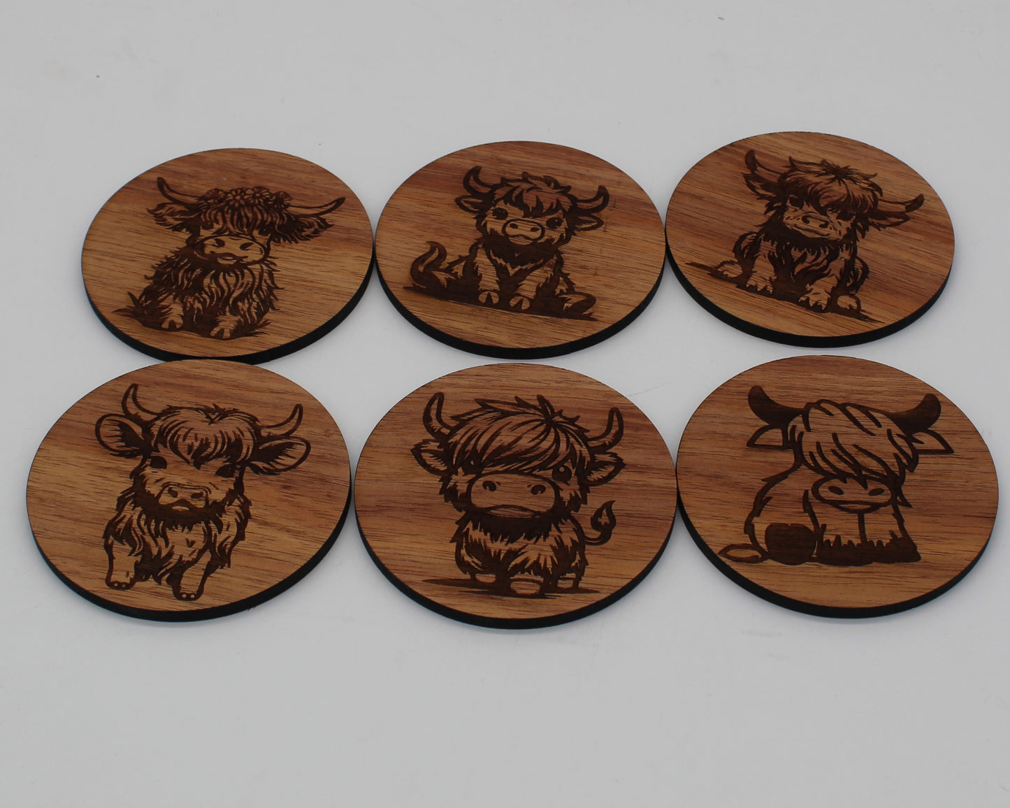 Highland Cows Drink Coasters