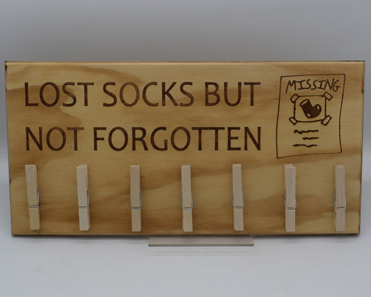 Laundry Sign - Lost Socks But Not Fogotten