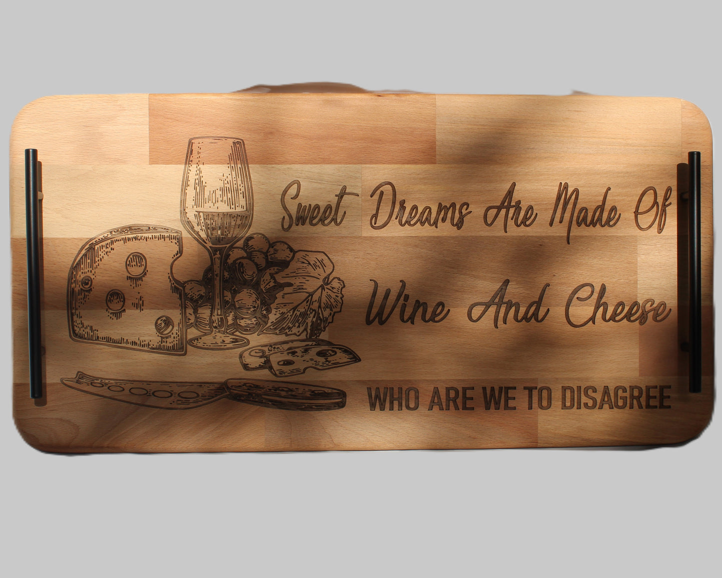 Wine And Cheese Serving Tray - Assorted Designs