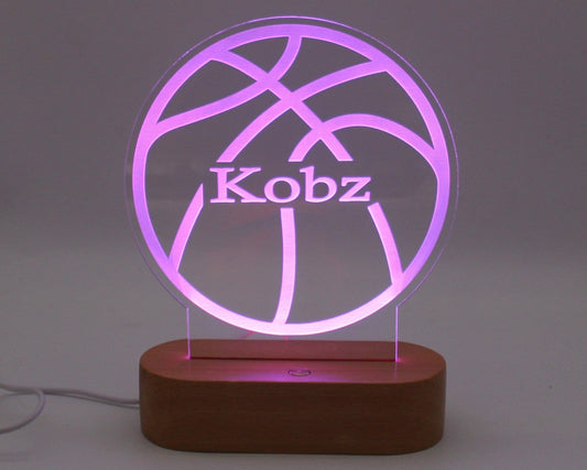 Basketball Light Personalised - Haisley Design