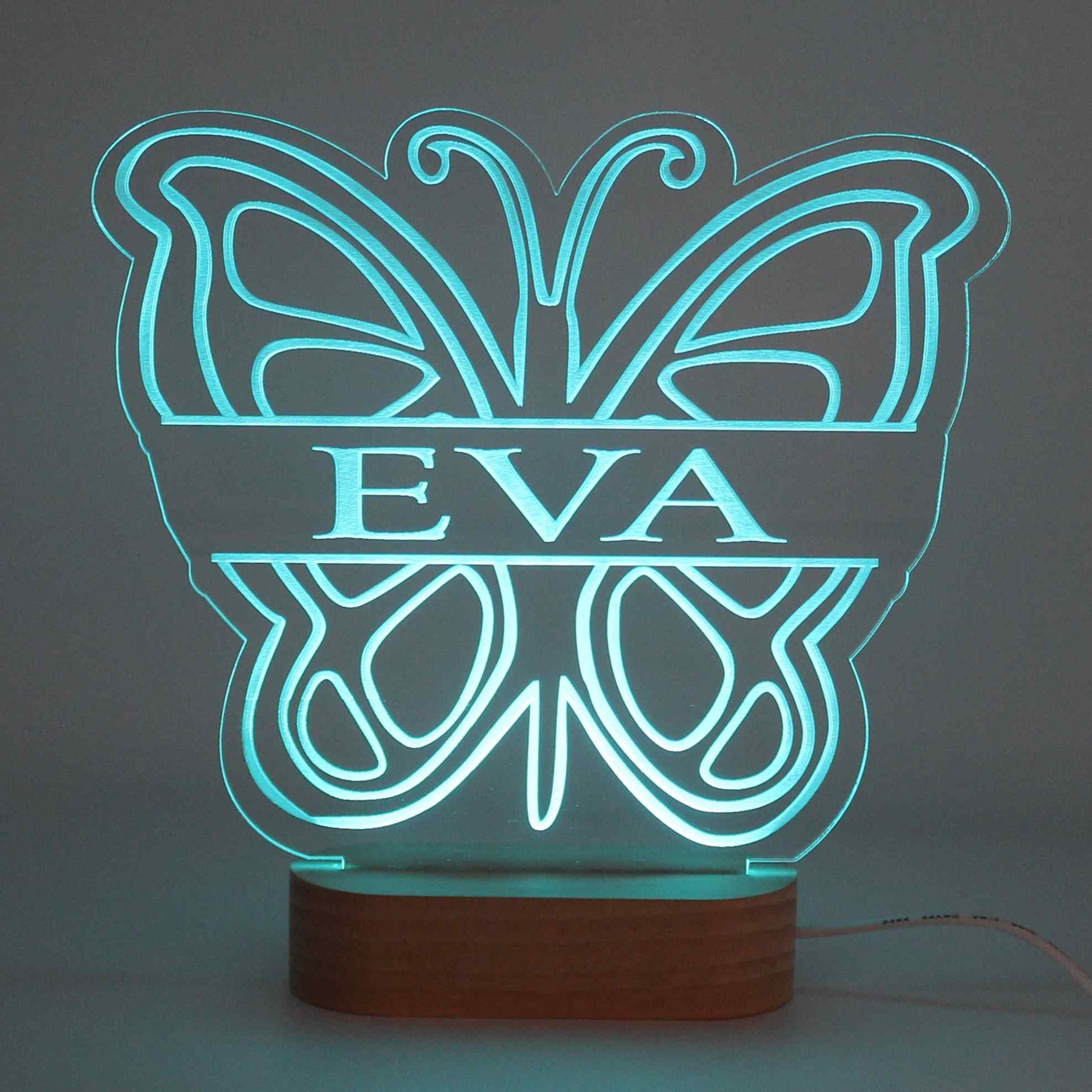 Butterfly Night Light Personalised - Haisley Design